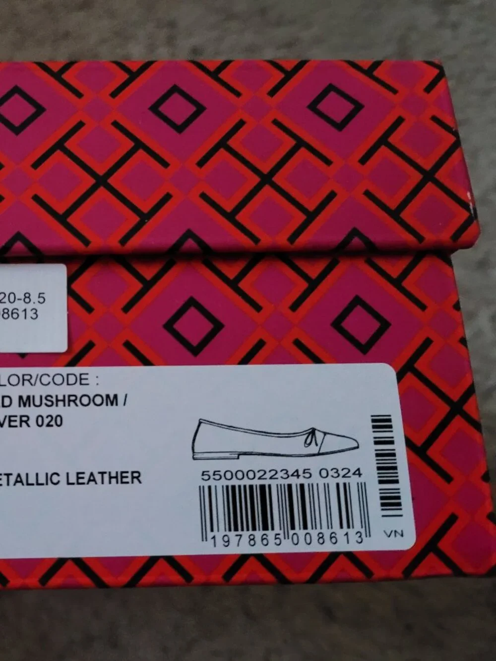 NIB Tory Burch Cap Toe Ballet Shoe -8.5